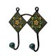 Green Floral Ceramic Tiles Hooks-460